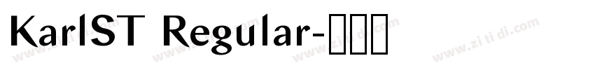 KarlST Regular字体转换